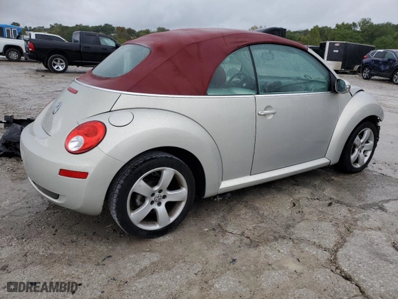 2009 Volkswagen New Beetle Convertible Blush with VIN 3VWSF31Y59M411916, listed as a Copart auction lot 72229324 with 69,842 mi miles and Salvage Title. Bid and sale history available at carsss.com. Image 3.