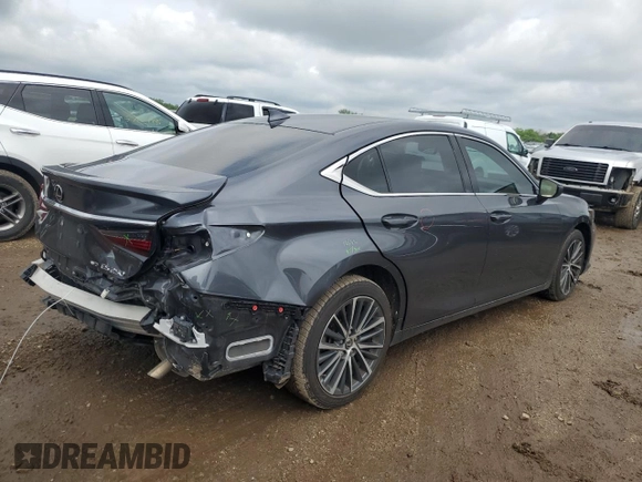 2022 Lexus ES 250 with VIN 58AD11D13NU009089, listed as a Copart auction lot 59532615 with 43,248 mi miles and Salvage title. Bid and sale history available at DreamBid. Image 3.