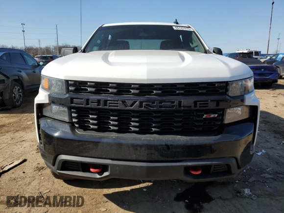2021 Chevrolet Silverado 1500 Custom Trail Boss with VIN 1GCPYCEF3MZ352934, listed as a Copart auction lot 48747415 with 56,017 mi miles and Salvage Title. Bid and sale history available at DreamBid. Image 5.