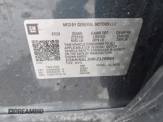 2019 GMC Acadia Denali with VIN 1GKKNXLS9KZ120964, listed as a IAAI auction lot 42073339 with Not Provided miles and . Bid and sale history available at carsss.com. Image 9.