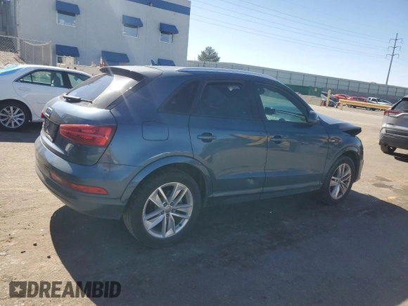 2018 Audi Q3 Premium with VIN WA1BCCFS3JR008904, listed as a Copart auction lot 56751425 with 75,943 mi miles and Salvage title. Bid and sale history available at DreamBid. Image 3.