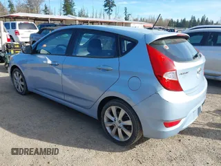 2014 Hyundai Accent SE with VIN KMHCU5AE0EU173862, listed as a IAAI auction lot 41872185 with 206,568 mi miles. Bid and sale history available at carsss.com. Image 3.
