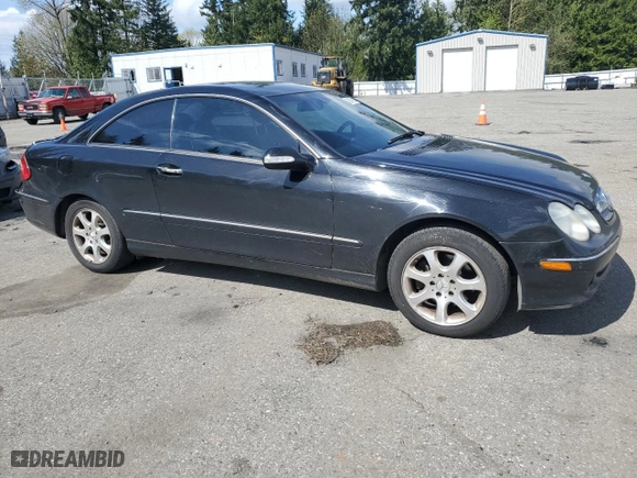 2003 Mercedes-Benz CLK-Class 3.2L with VIN WDBTJ65J53F049161, listed as a Copart auction lot 52957595 with 211,430 mi miles and Salvage Title. Bid and sale history available at carsss.com. Image 4.