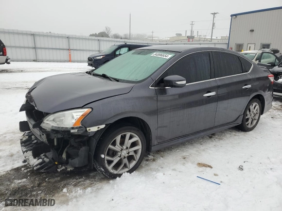 2015 Nissan Sentra S with VIN 3N1AB7APXFY352328, listed as a Copart auction lot 84896654 with 170,576 mi miles and Non Repairable. Bid and sale history available at carsss.com. Image 1.