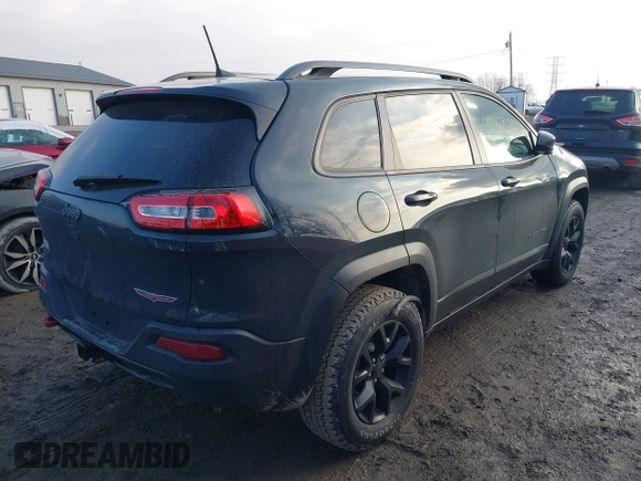 2017 Jeep Cherokee Trailhawk with VIN 1C4PJMBS4HW647852, listed as a IAAI auction lot 41192324 with 116,429 mi miles and . Bid and sale history available at DreamBid. Image 4.