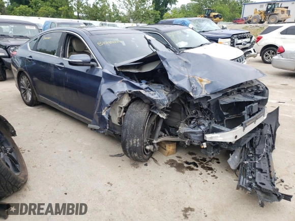2016 Hyundai Genesis 3.8L with VIN KMHGN4JE9GU106530, listed as a Copart auction lot 61331304 with 0 mi miles and Salvage Title. Bid and sale history available at carsss.com. Image 4.