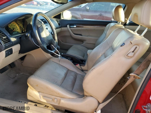 2007 Honda Accord Cpe EX-L with VIN 1HGCM82627A006342, listed as a Copart auction lot 73827234 with NaN miles and Salvage Title. Bid and sale history available at carsss.com. Image 7.