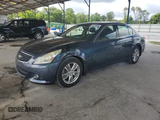 2011 Infiniti G25 with VIN JN1DV6AP5BM830795, listed as a Copart auction lot 60774805 with 198,345 mi miles and Salvage title. Bid and sale history available at DreamBid. Image 1.
