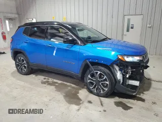 2024 Jeep Compass Limited z VIN 3C4NJDCN0RT595109, wystawiony jako Copart lot #63819305 z przebiegiem 37 862 mil mil oraz Czysty tytuł • Clean title. Historia ofert i sprzedaży dostępna na DreamBid. Obrazek 4.