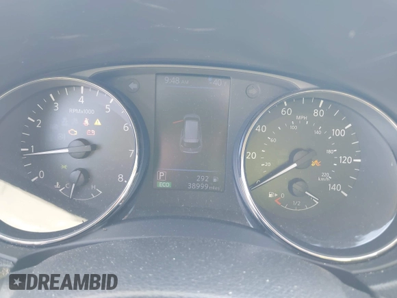2018 Nissan Rogue SV with VIN KNMAT2MV0JP615928, listed as a IAAI auction lot 42103676 with 38,999 mi miles. Bid and sale history available at carsss.com. Image 7.