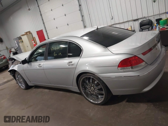 2004 BMW 7 Series 745Li with VIN WBAGN63594DS55672, listed as a IAAI auction lot 42133834 with 119,912 mi miles and . Bid and sale history available at carsss.com. Image 14.
