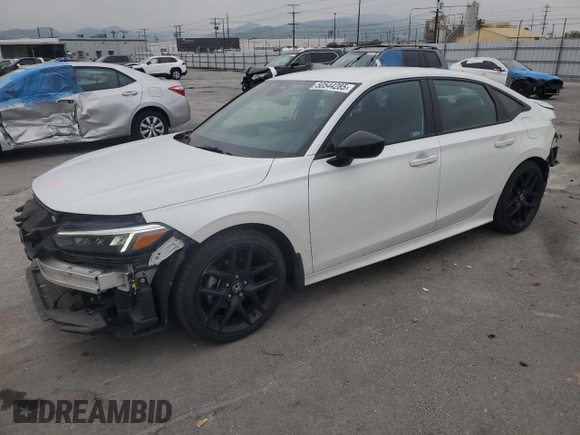2022 Honda Civic Sedan Sport with VIN 2HGFE2F54NH546282, listed as a Copart auction lot 50544285 with 48,060 mi miles and Salvage Title. Bid and sale history available at carsss.com. Image 1.