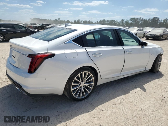 2024 Cadillac CT5 Premium Luxury z VIN 1G6DN5RK5R0121594, wystawiony jako Copart lot #51797785 z przebiegiem 9 010 mil mil oraz Szkoda całkowita • Salvage title. Historia ofert i sprzedaży dostępna na DreamBid. Obrazek 3.