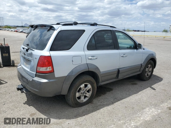 2006 Kia Sorento LX z VIN KNDJD733265572903, wystawiony jako Copart lot #56123945 z przebiegiem 185 664 mil mil oraz Szkoda całkowita • Salvage title. Historia ofert i sprzedaży dostępna na DreamBid. Obrazek 3.