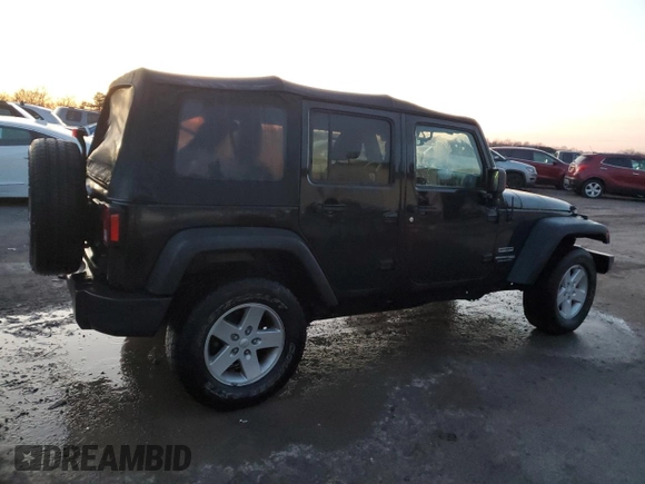 2018 Jeep Wrangler JK Unlimited Sport S with VIN 1C4HJWDG3JL938178, listed as a Copart auction lot 82304604 with 80,302 mi miles and Salvage Title. Bid and sale history available at carsss.com. Image 3.