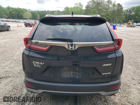 2020 Honda CR-V Touring with VIN 2HKRW2H96LH647305, listed as a Copart auction lot 54689765 with 89,707 mi miles and Salvage title. Bid and sale history available at DreamBid. Image 6.