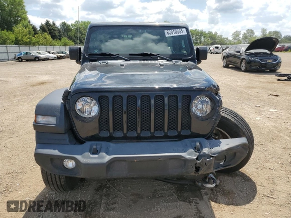 2021 Jeep Wrangler Unlimited Sport S with VIN 1C4HJXDN8MW523574, listed as a Copart auction lot 63010355 with 29,344 mi miles and Salvage title. Bid and sale history available at DreamBid. Image 5.