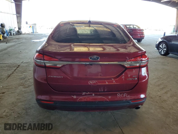 2018 Ford Fusion Hybrid SE with VIN 3FA6P0LUXJR173794, listed as a Copart auction lot 54798735 with 0 mi miles and Salvage Title. Bid and sale history available at carsss.com. Image 6.