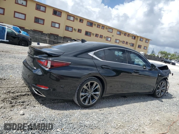 2020 Lexus ES 350 F Sport with VIN 58AGZ1B15LU057618, listed as a Copart auction lot 55978645 with 56,891 mi miles and Non repairable. Bid and sale history available at DreamBid. Image 3.