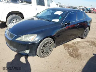 2006 Lexus IS 350 Auto with VIN JTHBE262X62001845, listed as a IAAI auction lot 41537000 with 232,452 mi miles. Bid and sale history available at carsss.com. Image 2.