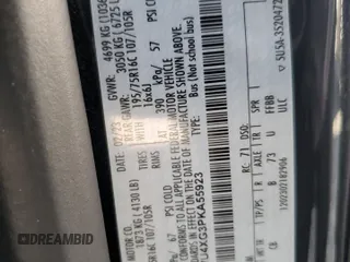 2023 Ford Transit Passenger XL with VIN 1FBVU4XG3PKA55923, listed as a Copart auction lot 47928165 with 83,174 mi miles and Salvage title. Bid and sale history available at DreamBid. Image 13.