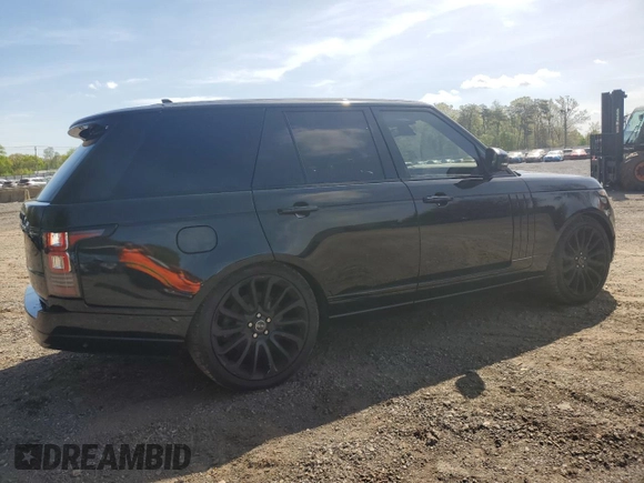2016 Land Rover Range Rover Supercharged with VIN SALGS2EFXGA281755, listed as a Copart auction lot 49041905 with 87,781 mi miles and Clean title. Bid and sale history available at DreamBid. Image 3.