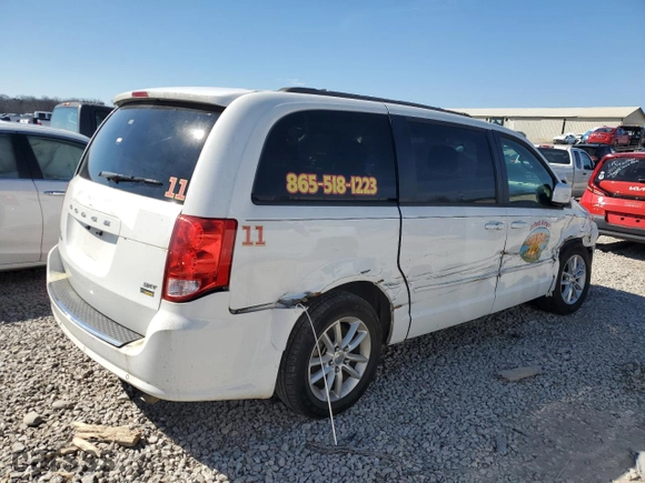 2016 Dodge Grand Caravan SXT with VIN 2C4RDGCG8GR327405, listed as a Copart auction lot 45594085 with 237,165 mi miles and Salvage Title. Bid and sale history available at carsss.com. Image 3.