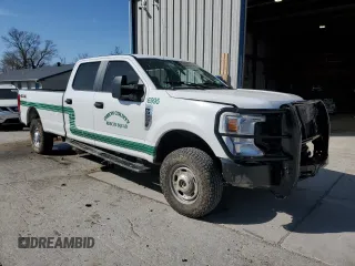 2021 Ford Super Duty F-250 SRW XL with VIN 1FT7W2B67MEC70278, listed as a Copart auction lot 48143565 with 0 mi miles and Salvage Title. Bid and sale history available at carsss.com. Image 4.