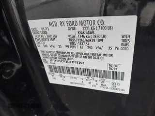2013 Ford F-150 XL with VIN 1FTFX1CF2DFD52303, listed as a IAAI auction lot 42306803 with 173,728 mi miles and . Bid and sale history available at DreamBid. Image 9.