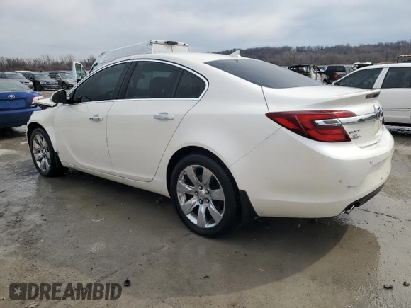 2014 Buick Regal Premium I with VIN 2G4GP5EX6E9202122, listed as a Copart auction lot 47023135 with 128,687 mi miles and Salvage Title. Bid and sale history available at DreamBid. Image 2.