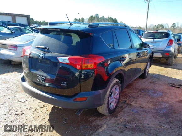 2015 Toyota RAV4 LE with VIN 2T3BFREV1FW407507, listed as a IAAI auction lot 41256709 with 156,177 mi miles. Bid and sale history available at carsss.com. Image 4.