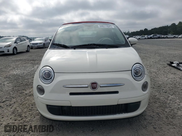 2013 FIAT 500 Pop with VIN 3C3CFFDR0DT514872, listed as a Copart auction lot 59517625 with 137,710 mi miles and Salvage title. Bid and sale history available at DreamBid. Image 5.