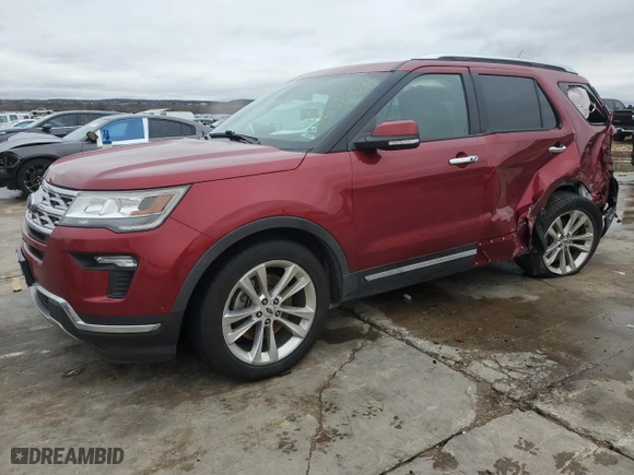 2018 Ford Explorer Limited with VIN 1FM5K7FH2JGB03866, listed as a Copart auction lot 86318694 with 133,616 mi miles and Salvage Title. Bid and sale history available at carsss.com. Image 1.