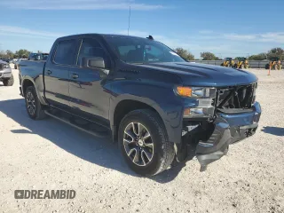 2020 Chevrolet Silverado 1500 Custom with VIN 3GCPWBEF0LG245175, listed as a Copart auction lot 81833874 with 95,334 mi miles and Salvage Title. Bid and sale history available at carsss.com. Image 4.