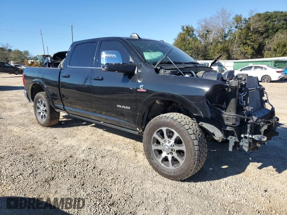2023 Ram 2500 Longhorn with VIN 3C6UR5GL2PG617143, listed as a Copart auction lot 85703644 with 26,092 mi miles and Salvage Title. Bid and sale history available at carsss.com. Image 4.