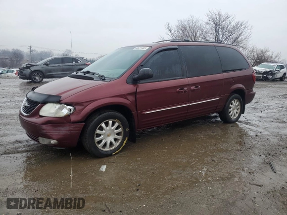 2002 Chrysler Town & Country LXi with VIN 2C8GP54L02R748587, listed as a Copart auction lot 43621485 with 161,646 mi miles and Salvage Title. Bid and sale history available at carsss.com. Image 1.