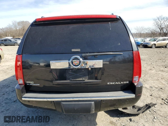 2011 Cadillac Escalade ESV Platinum Edition with VIN 1GYS4KEF0BR319171, listed as a Copart auction lot 47649995 with 194,202 mi miles and Salvage title. Bid and sale history available at DreamBid. Image 6.