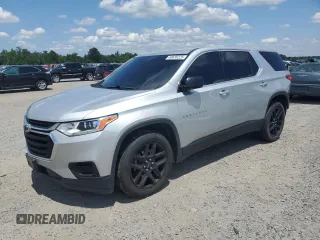 2020 Chevrolet Traverse LS z VIN 1GNEVFKW6LJ169649, wystawiony jako Copart lot #60630225 z przebiegiem 112 594 mil mil oraz Szkoda całkowita • Salvage title. Historia ofert i sprzedaży dostępna na DreamBid. Obrazek 1.