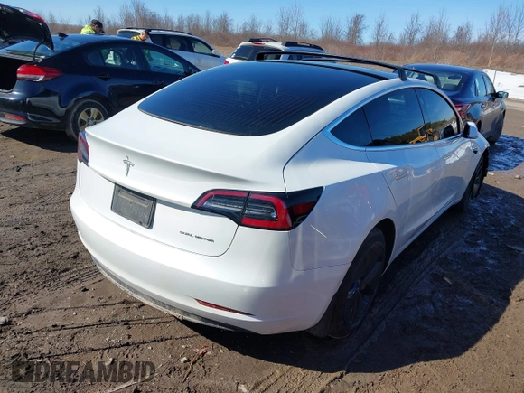 2020 Tesla Model 3 Long Range with VIN 5YJ3E1EB9LF735340, listed as a IAAI auction lot 41765919 with Not Provided miles. Bid and sale history available at carsss.com. Image 4.
