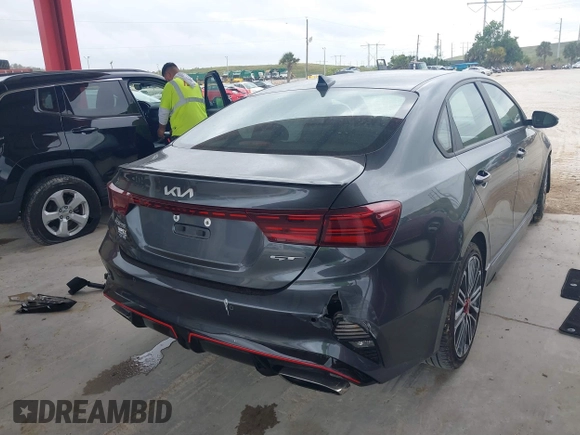 2022 Kia Forte GT with VIN 3KPF44AC6NE458008, listed as a IAAI auction lot 41762884 with 51,456 mi miles. Bid and sale history available at carsss.com. Image 4.