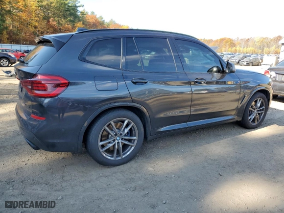 2021 BMW X3 M40i with VIN 5UXTY9C09M9F41346, listed as a Copart auction lot 77469114 with 59,294 mi miles and Salvage Title. Bid and sale history available at carsss.com. Image 3.