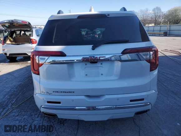 2023 GMC Acadia Denali with VIN 1GKKNPLS7PZ256761, listed as a Copart auction lot 49346845 with 8,290 mi miles and Salvage title. Bid and sale history available at DreamBid. Image 6.