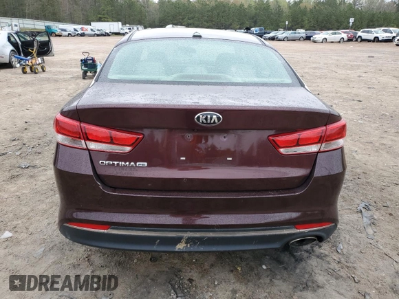 2016 Kia Optima LX with VIN 5XXGT4L33GG042495, listed as a Copart auction lot 51664765 with 131,575 mi miles and Salvage Title. Bid and sale history available at carsss.com. Image 6.