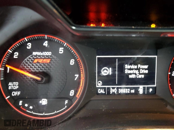 2022 Chevrolet TrailBlazer RS with VIN KL79MUSL9NB016829, listed as a Copart auction lot 88575735 with 36,932 mi miles and Salvage Title. Bid and sale history available at DreamBid. Image 9.