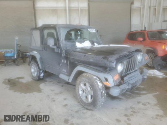 2004 Jeep Wrangler X with VIN 1J4FA39SX4P754012, listed as a Copart auction lot 45239915 with 160,473 mi miles and Salvage title. Bid and sale history available at DreamBid. Image 4.