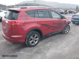 2015 Toyota RAV4 XLE with VIN JTMRFREV6FD124533, listed as a IAAI auction lot 41132398 with 135,701 mi miles. Bid and sale history available at carsss.com. Image 4.