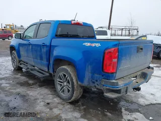 2021 Chevrolet Colorado 4WD Work Truck with VIN 1GCGTBEN0M1165911, listed as a IAAI auction lot 41944677 with 49,729 mi miles. Bid and sale history available at carsss.com. Image 3.