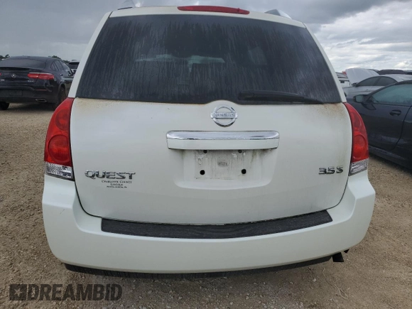 2008 Nissan Quest with VIN 5N1BV28U78N108686, listed as a Copart auction lot 74558294 with 120,697 mi miles and Clean Title. Bid and sale history available at carsss.com. Image 6.