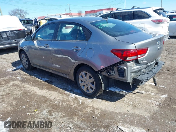 2021 Kia Rio LX with VIN 3KPA24AD5ME372745, listed as a IAAI auction lot 41633392 with 72,523 mi miles. Bid and sale history available at carsss.com. Image 3.
