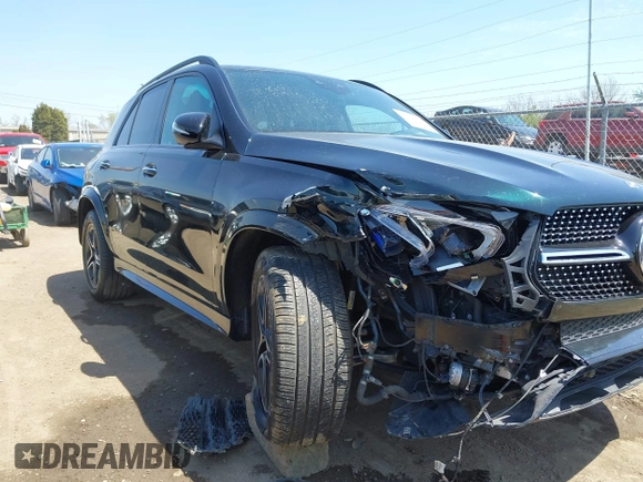 2020 Mercedes-Benz GLE 450 with VIN 4JGFB5KB4LA053214, listed as a IAAI auction lot 42111336 with 58,208 mi miles and . Bid and sale history available at DreamBid. Image 6.